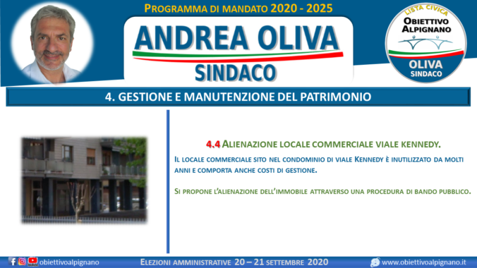 4.4 alienazione locale commerciale viale kennedy